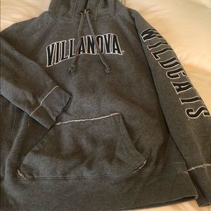 Villanova Distressed Gray Hoodie